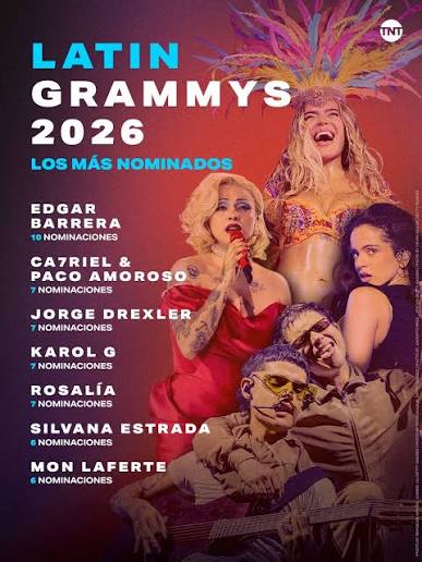 Se conocieron los nominados a los Latin Grammy 2026, y estos son los artistas que más nominaciones sumaron 🤩 ¿Ya tienes a tu favorito? ✨ 👉 No te pierdas la gala, el