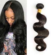 Moresoo 100g Body Wave Off Black 1b 100 Real Remy Sew In Weave Human Hair Bundles 1b Human Hair Extensions Hair Bundles Black Hair Extensions