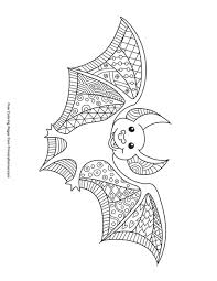These free printable coloring sheets are all available free for personal use. Zentangle Bat Coloring Page Free Printable Pdf From Primarygames