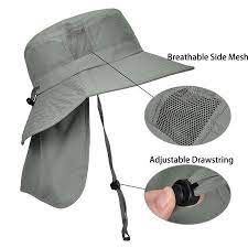 Solaris Men S Sun Protection Hat With Neck Flap Cover Wide Brim Outdoor Fishing Hiking Camping Hunting Boating Safari Gardening Working Hat Walmart Com Sun Protection Hat Work Hats Wide Brimmed