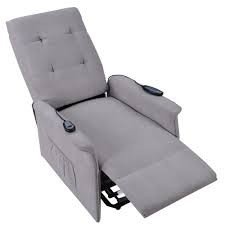 Orisfur Polyester Fabric Elderly Massage Lift Recliner with Remote Control  for Office, Home Theater, Living Room -