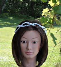 VINTAGE Diadème vintage de mariage perlé Couronne pour la mariée sur le  front de style Boho Bijoux de cheveux pour occasion spéciale