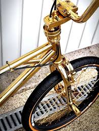 Golden Bike Paint Bike Bicycle Bmx
