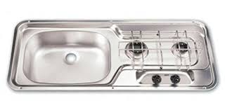 2 burner cooktop and sink combo boat