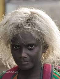 Blonde hair in Melanesian people