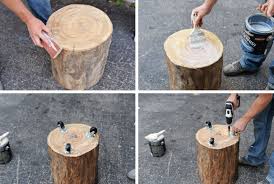 Tree Stump Table Diy Side Or Coffee Table Decor Tree Stump Side Table Diy Tree Tree Stump Table