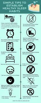 Simple Tips To Establish Healthy Sleep Habits Healthy Sleep Habits Bad Sleeping Habits Inadequate Sleep
