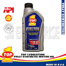 Synthetic lubricants can be manufactured using chemically modified petroleum components rather than whole crude oil, but can also be synthesized from other raw materials.the base material, however, is still overwhelmingly crude oil that is distilled and then modified physically and chemically. Top1 Evolution Fully Synthetic Motor Oil Sae 5w 40 Shopee Philippines
