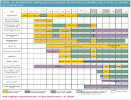 ensuring children and adolescents are up to date on vaccines