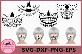Freesvg.org offers free vector images in svg format with creative commons 0 license (public domain). Sugar Skull Face Mask Svg Sugar Skull Svg Skull Mask Svg 931938 Cut Files Design Bundles