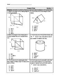 Unit 11 volume and surface area test answers. Volume And Surface Area Test Worksheets Teaching Resources Tpt