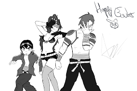 Fanart] Jojo-posing Kamina,Yoko and Simon : rgurrenlagann