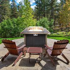 We also provide a cover to protect fire pit table from rain or sun. Buy Outdoor Propane Fire Pit Table Csa Approved Safe 50 000btu Auto Ignition Propane Gas Fire Table Rattan Panel Glass Wind Guard Black Tempered Glass Tabletop Clear Glass Rock Serenelife Slfptl