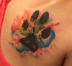 Painted paw prints, rainbow 3.5 temporary tattoo waterproof fake tattoos stickers for kids adults men and women body art $5.95 $ 5. Looking For A Paw Print Tattoo Tattoos Beautiful