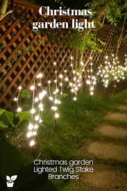 Enjoy free shipping on most stuff, even big stuff. Christmas Garden Lights Front Doors Christmas Garden Lighted Twig Stake Branches Christmas Garden Outdoor Lighted Branches