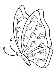 This coloring sheet features thick black coloring lines for an easy color. 112 Best Butterfly Coloring Pages Free Printables For Kids Adults