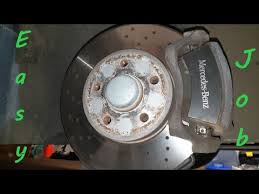 Mercedes W176 A180 Front Brakes Pads Disk Replacement How To Service A Class Youtube