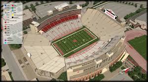 University Of Nebraska Football In Memorial Stadium Lincoln