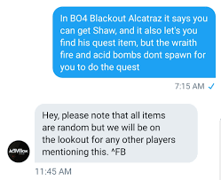 It launched april 9th on xbox one and pc. Any Who Cares Please Tweet Actvi Support So We Can Fix Wraith Fires And Acid Bombs In Alcatraz Blackout And The Shaw Unlock Blackops4