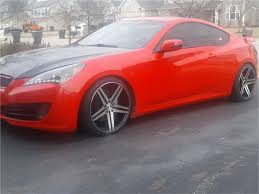 Change car compare values pictures specifications reviews & ratings safety. 2011 Hyundai Genesis Coupe 3 8 R Spec With 19x8 5 Verde Parallax And Achilles 225x35 On Lowering Springs 632039 Fitment Industries