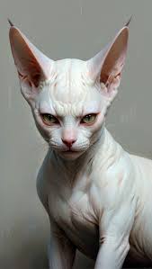 Sphynx cats with unique eyebrows