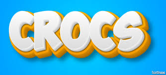 Crocs Text Effect and Logo Design Brand