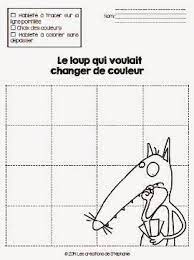 activite de graphisme le loup qui voulait changer couleur les creations stephanie livre coloriage usopp one piece