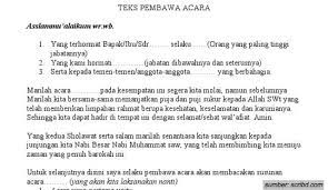 Pembukaan alhamdulillahi robbil 'alamin, wabihi nasta'in , wa'ala umuriddunya wad din. 6 Contoh Teks Pembawa Acara Untuk Berbagai Keperluan Mudah Diingat