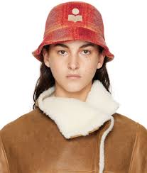 Isabel Marant: Chapeau bob Haley rouge et orange