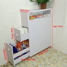 Wood Slim Bathroom Storage Cupboard Thin Cabinet Unit White Slimline Designerbathroomcupboards Badezimmerideen Badezimmer Schrank Badezimmer Aufbewahrung