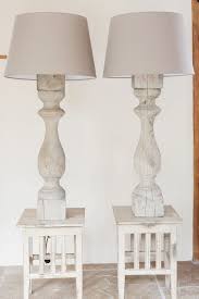 98 save 5% at checkout Pair Tall Antique French Wooden Baluster Table Lamps Decorative Antiques Uk