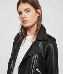 Womens Balfern Leather Biker Jacket Black Image 4 Leather Jackets Women Celebrities Leather Jacket Leather Jacket