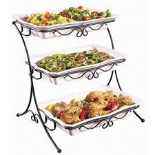 Adjustable 3 Tiered Buffet Server Buffet Server Buffet Wrought Iron Decor