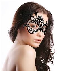 Sexy Mysterious Lacy Black Eye Mask Eyepatch
