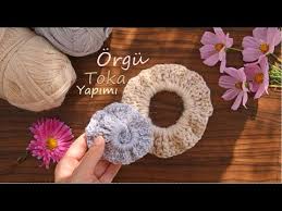 Orgu Sac Tokasi Yapimi How To Make Scrunchie 2021 Orgu Orgu Modelleri Canta Modelleri