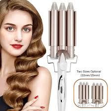 Amazon.com : SIMBAE Three Tube Hair Curler Three Tube Ripple Hair Curler  Large Diameter Anti-Static Anti-Scald Electric Hair Curler : Beauty &  Personal Care