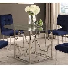 Panana Glass Rectangle Dining Table Only Modern Home Kitchen Table With Metal Legs Dining Room Furniture Clear Black Dining Tables A decorated christmas dining table.