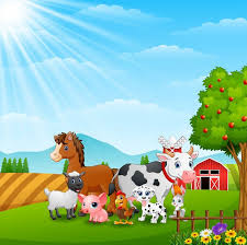 Happy Animals At Farm Background On Daylight Premium Vector Free Vector Freepik Vector Freebackground F In 2020 Happy Animals Farm Animal Party Baby Farm Animals