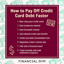The fee's usually trivial compared with needing to pay interest afterwards. How To Pay Off Credit Card Debt Faster
