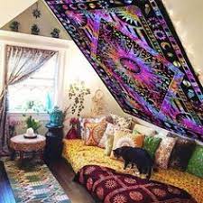 This beautiful living room has a hint of mediterranean in its design. 25 Tapestry Ceiling Ideas Bedroom Decor Tapestry Hippy Room