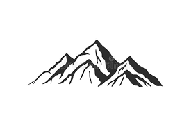 Mountain Silhouette Vector Icon Rocky Peaks Mountains Ranges Black And White Mountain Icon Roy In 2020 Mountain Silhouette Mountain Range Tattoo Silhouette Vector