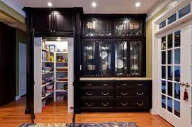 The cabinet has a spacious top that is great for storage or display. 75 Beautiful Kitchen Pantry With Glass Front Cabinets Pictures Ideas June 2021 Houzz