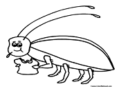 Free printable coloring pages of cartoons, nature, animals, bible and many more. Cockroach Coloring Pages