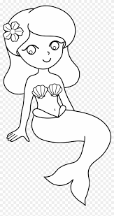 Kawaii coloring pages collection in excellent quality for kids and adults. 10 Pics Of Cute Mermaid Coloring Pages Cartoon Clipart 5944534 Pikpng