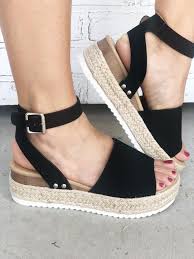Ankle Strap Black Platform Sandals Topic Black Black Espadrille Platform Sandal With Ankle Buckle Black Sandals Espadril Black Sandals Strap Black Platform Sandals Platform Espadrille Sandals