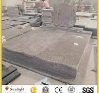 G664 of Pink/Brown Granite Monument Cemetery Double Tombstone for Couples