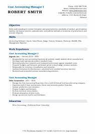 Accounting managers oversee the accounting department functions with a focus on ensuring the timely and accurate delivery of financial statements and reporting. Cost Accounting Manager Resume Samples Qwikresume