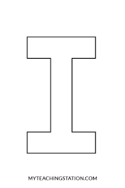 Letter I Craft Iguana Alphabet Letter Templates Letter I Crafts Lettering Alphabet