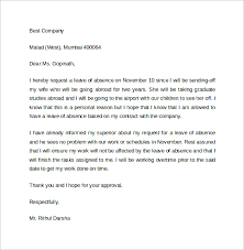 Leave Of Absence Letter From Employer Letter