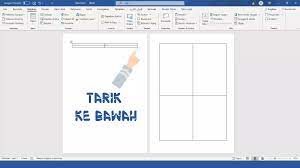#1 cara ganti warna background kertas. Cara Membuat 1 Halaman Menjadi 4 Bagian Di Word Shalaman